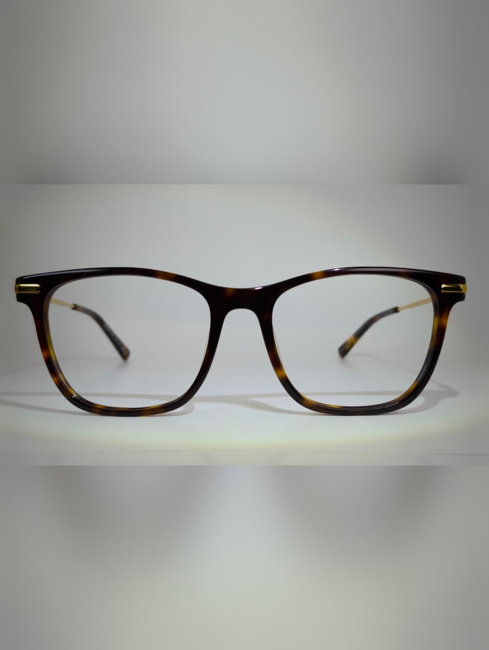 Sebastian. Tortoiseshell Gold Square Eyeglass Frames.